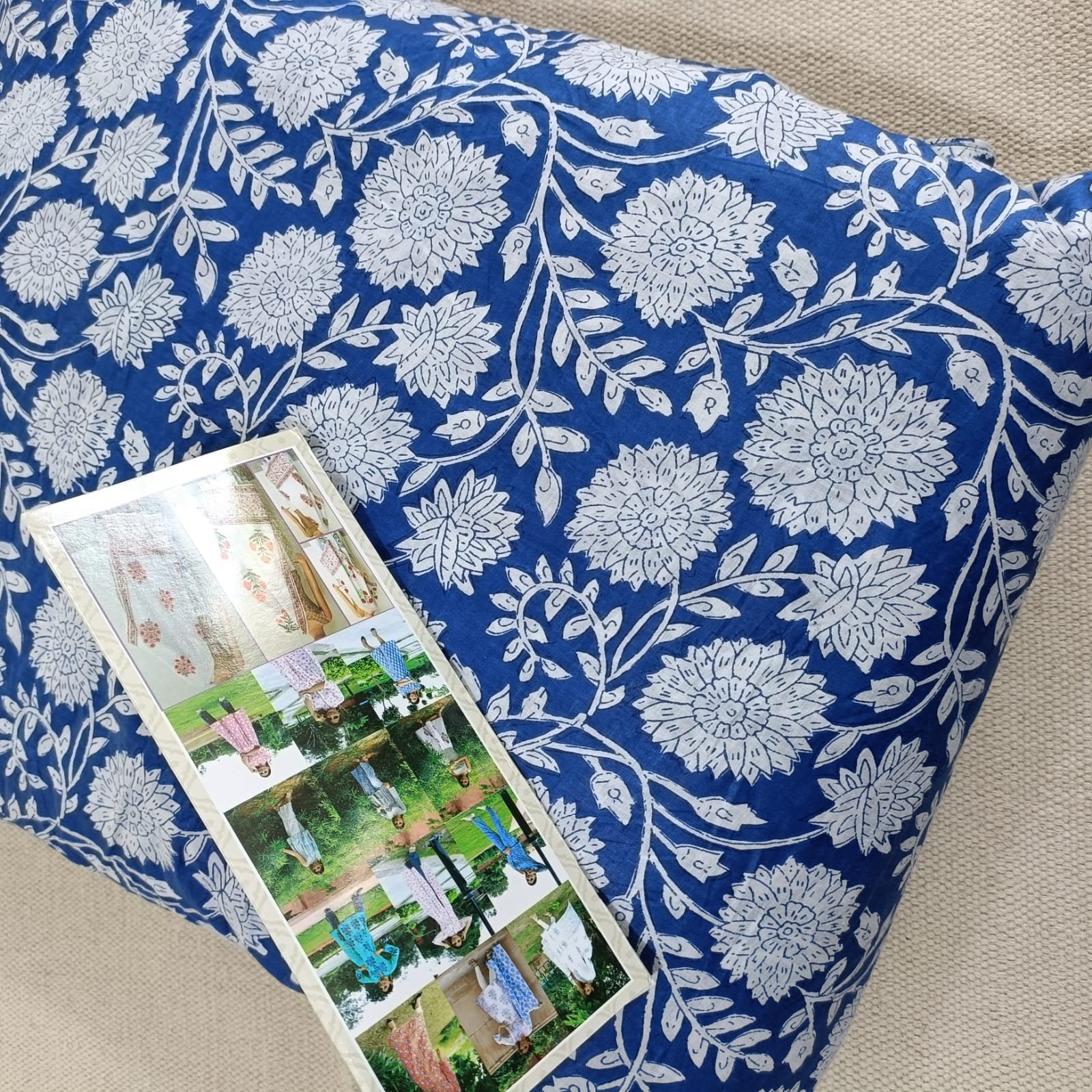 Flower Screen Print Fabric